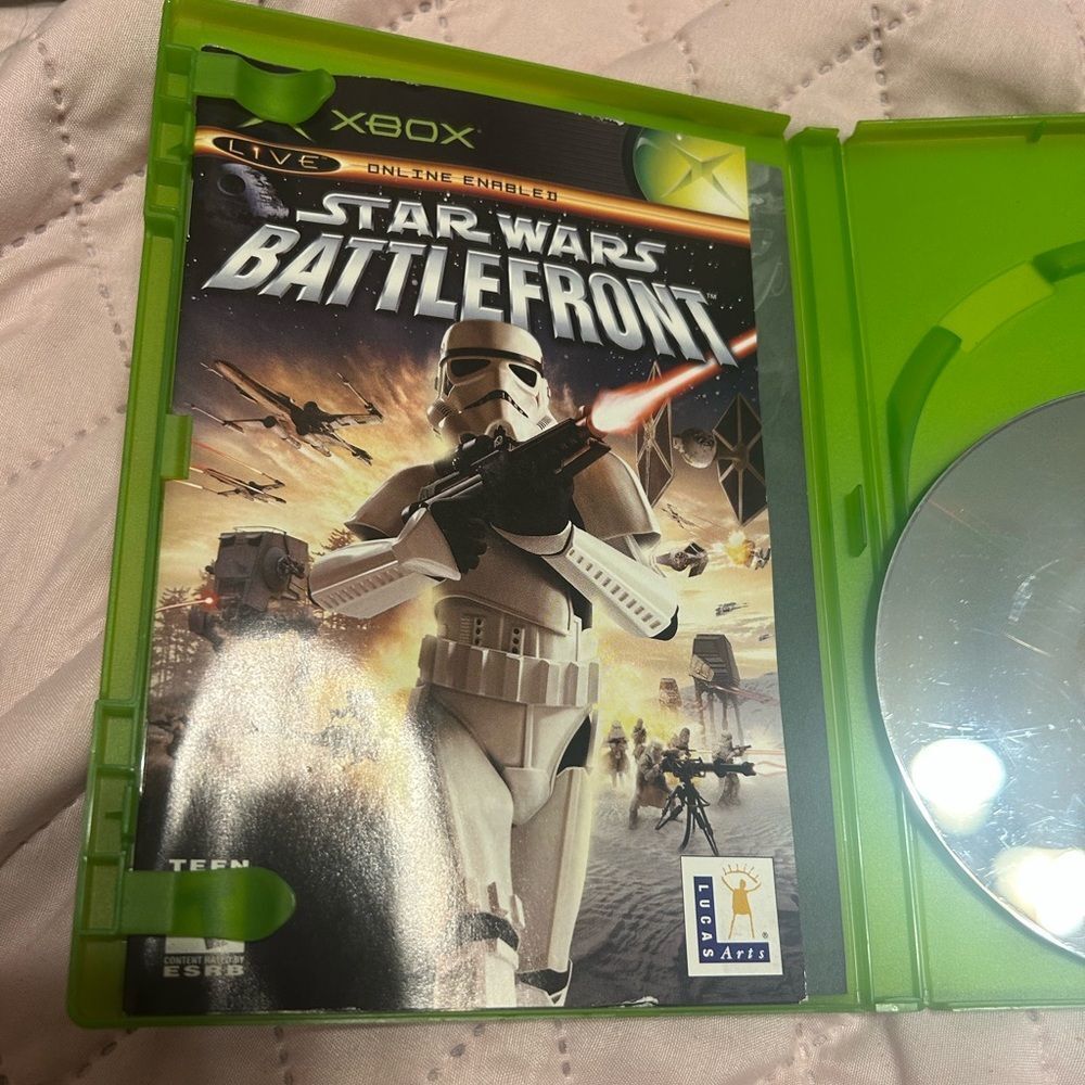 Green Star Wars Battlefront Video Game Xbox Edition